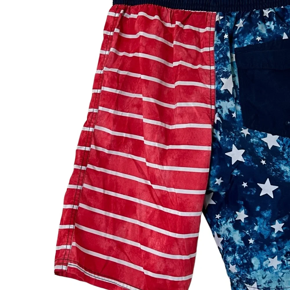 Cat & Jack | Patriotic American flag swim trunks boy’s size large 12/14